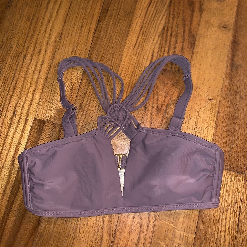 Purple/Grey Bikini Top